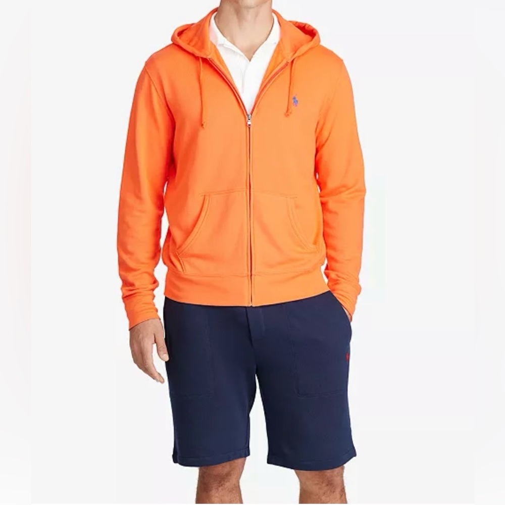 POLO BY RALPH LAUREN Pony Mens Full Zip Double Knit Hoodie